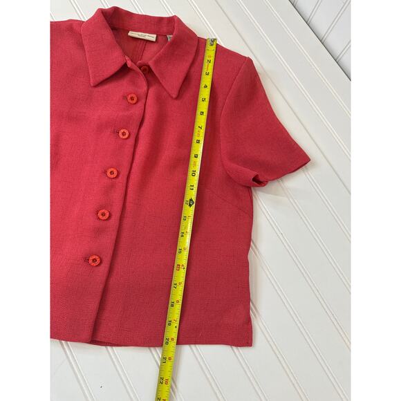 Amanda Smith Petite Red Sleeveless Midi Dress & Short Sleeve Cardigan Set Sze 8 - Picture 10 of 11